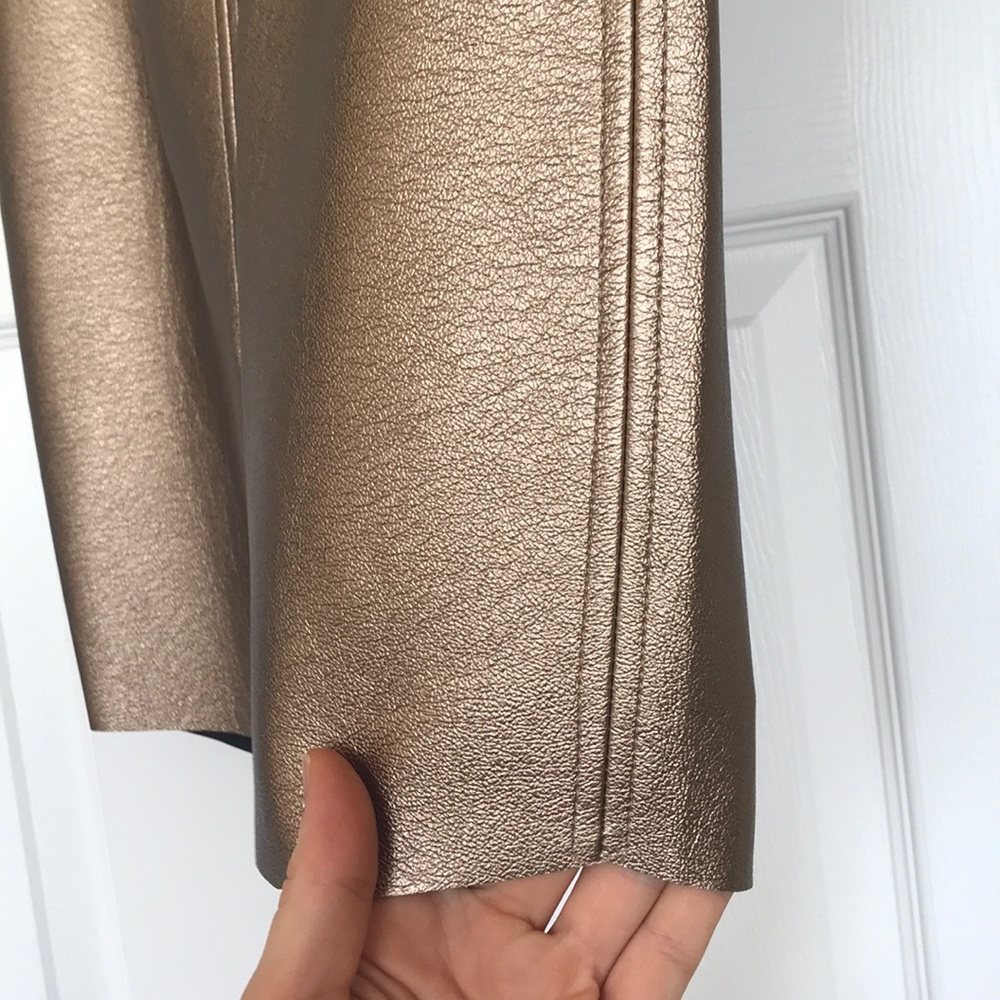 Choice of NWOT Gold Pleather Pencil Skirt - Picture 6 of 9